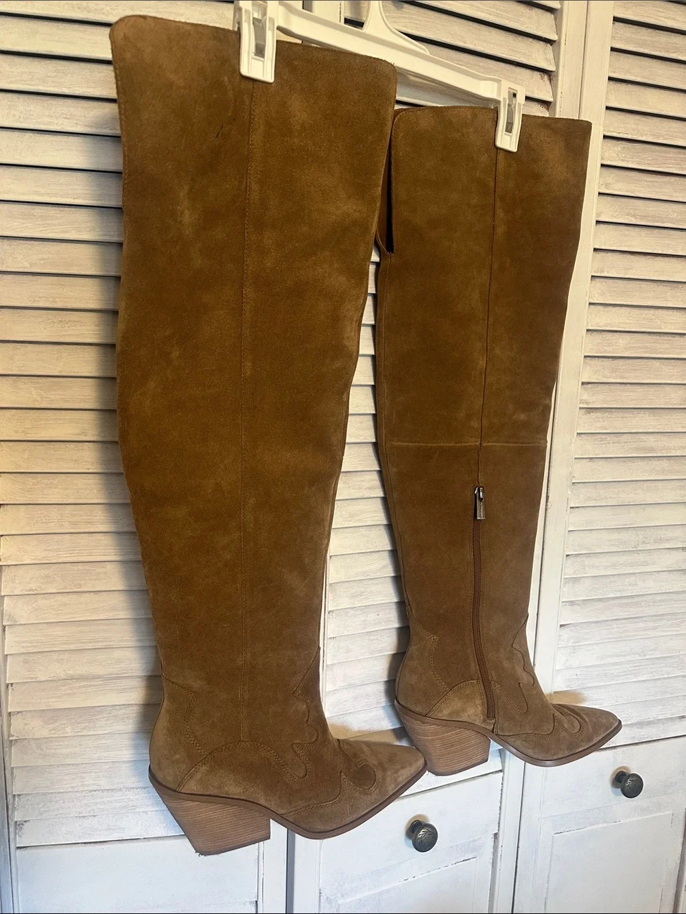 Vince Camuto over the knee suede leather boots 9